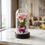 Cúpula "Amor Eterno" Rosa Pastel & Corazón LED - Imagen 5