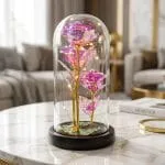 Cúpula con Trío de Rosas Tornasol Holográficas - Imagen 4