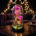 Cúpula con Trío de Rosas Tornasol Holográficas - Imagen 5